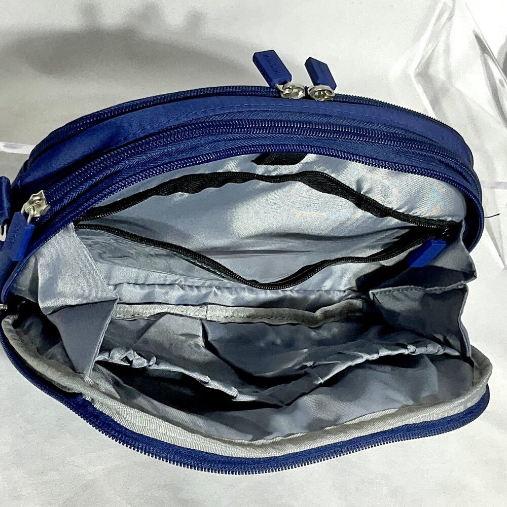 NWOT IHKWIP Blue Convertable Crossbody 10" w/2 Straps Purse - Picture 6 of 14